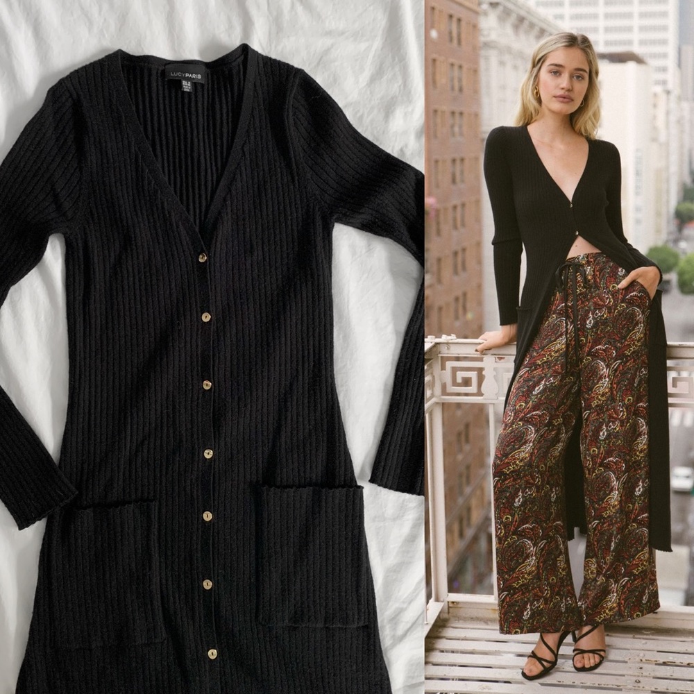 NEW Long Knit Cardigan Sweater